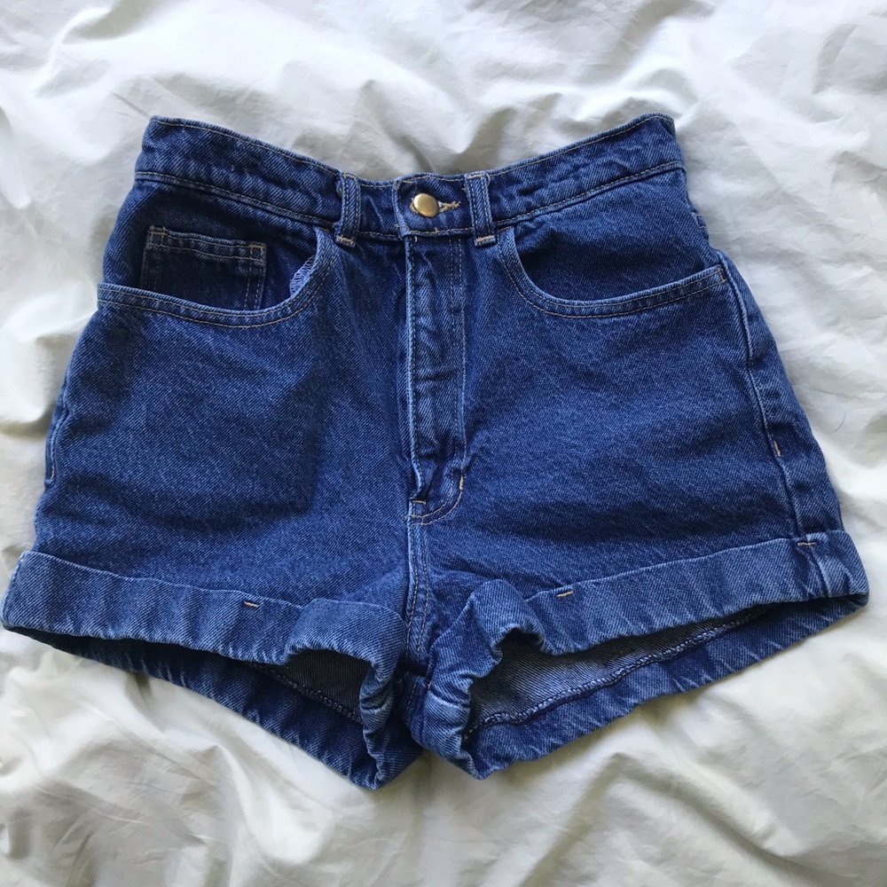 American Apparel Vintage Style Mom Jean Shorts